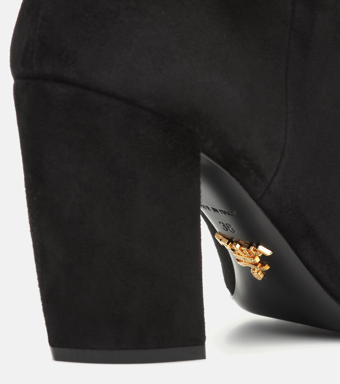 Suede over-the-knee boots | Prada