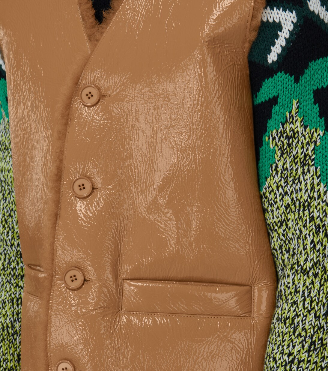 Weste mit Shearling | Prada