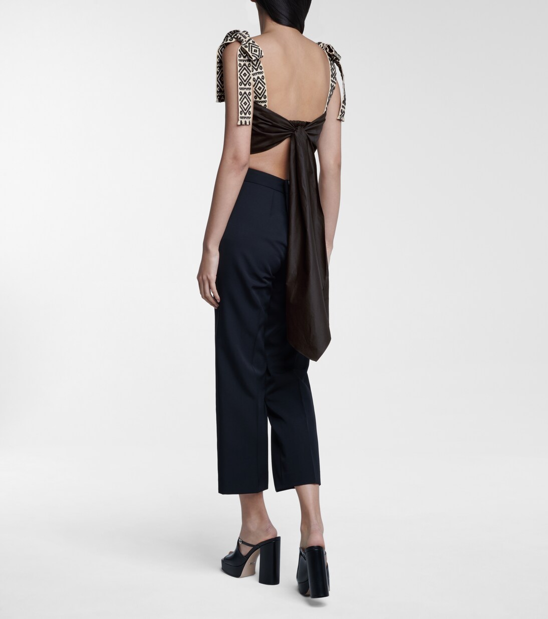 Cropped-Top Rituals aus Popeline | Johanna Ortiz