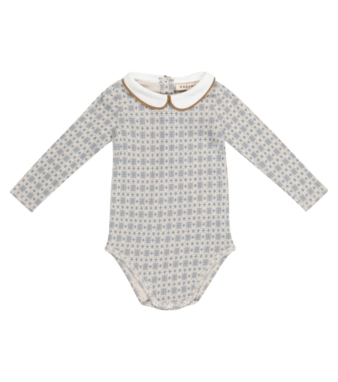 Baby Quillfish cotton romper | Caramel
