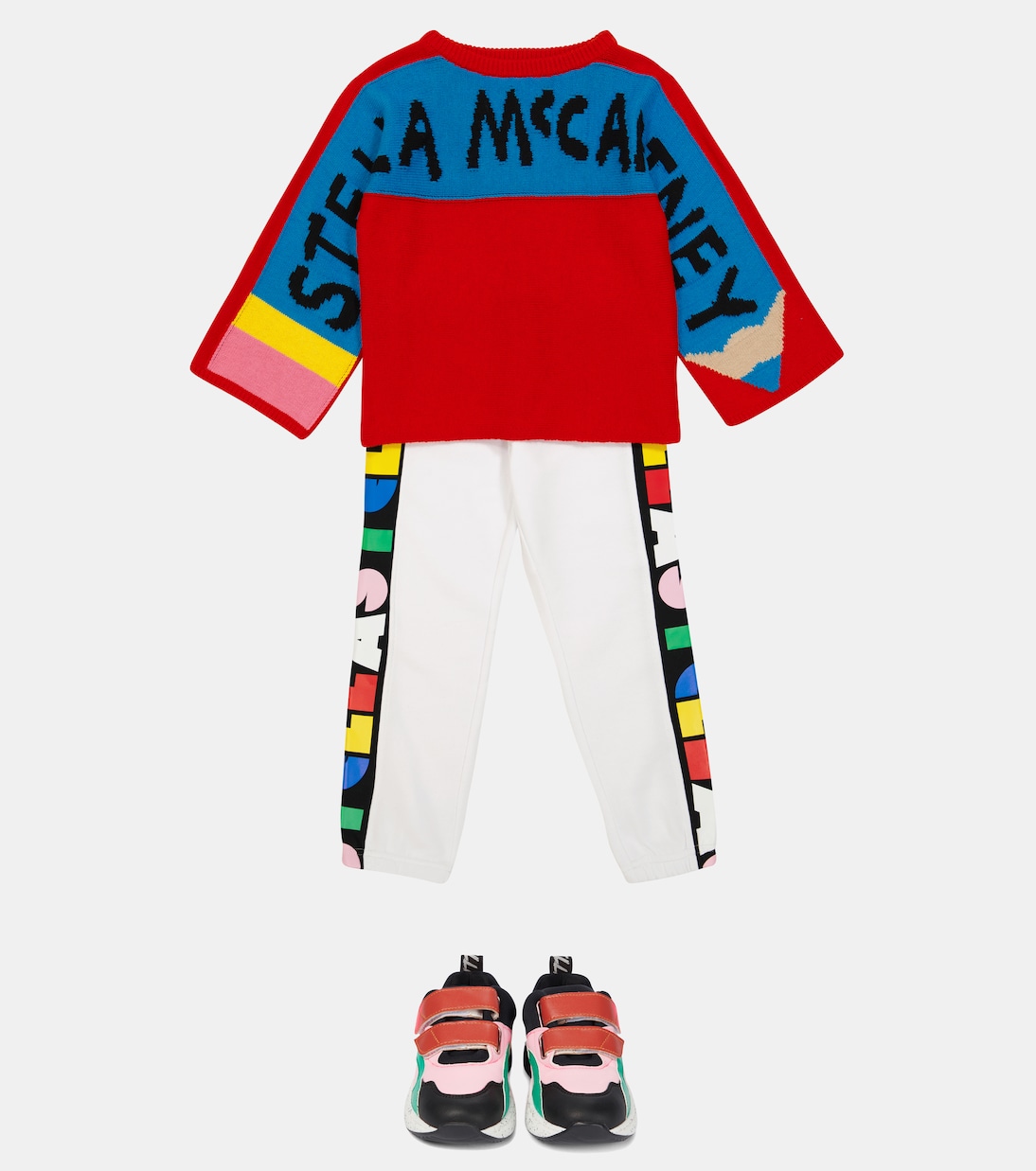 Logo-stripe cotton sweatpants | Stella McCartney Kids
