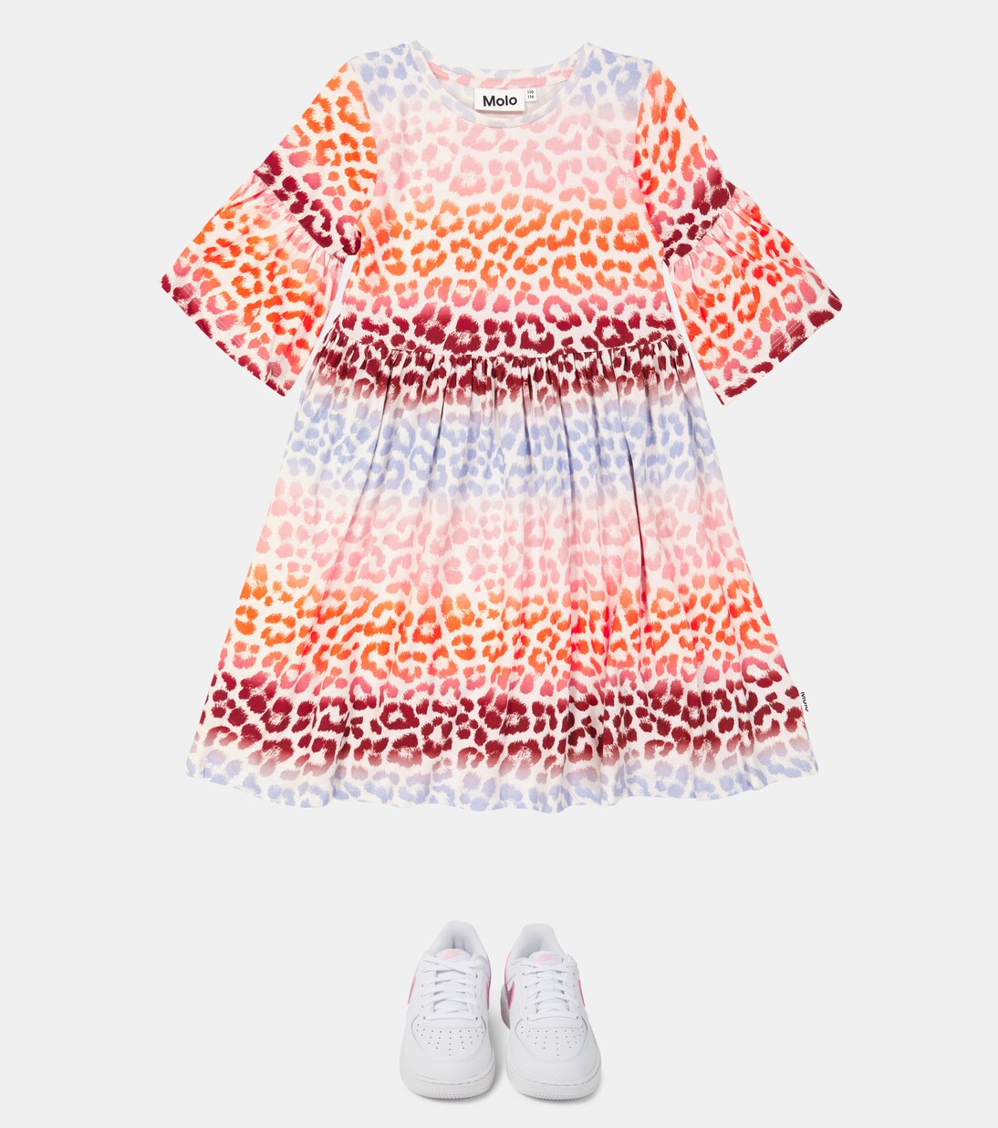 Chasity jaguar-print cotton dress | Molo