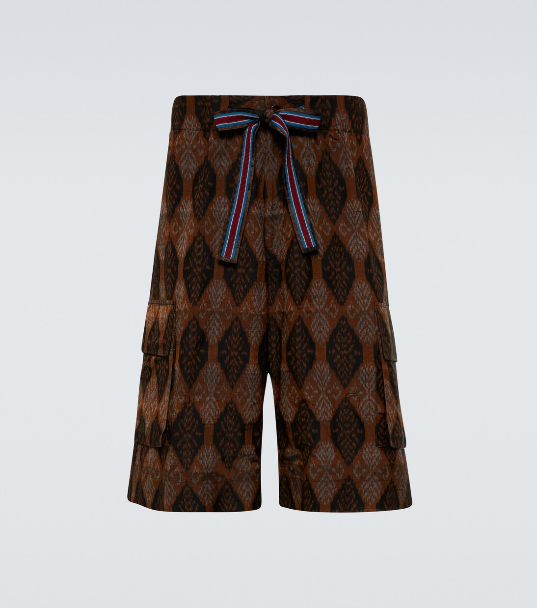 Silk and cotton Ikat shorts | Dries Van Noten
