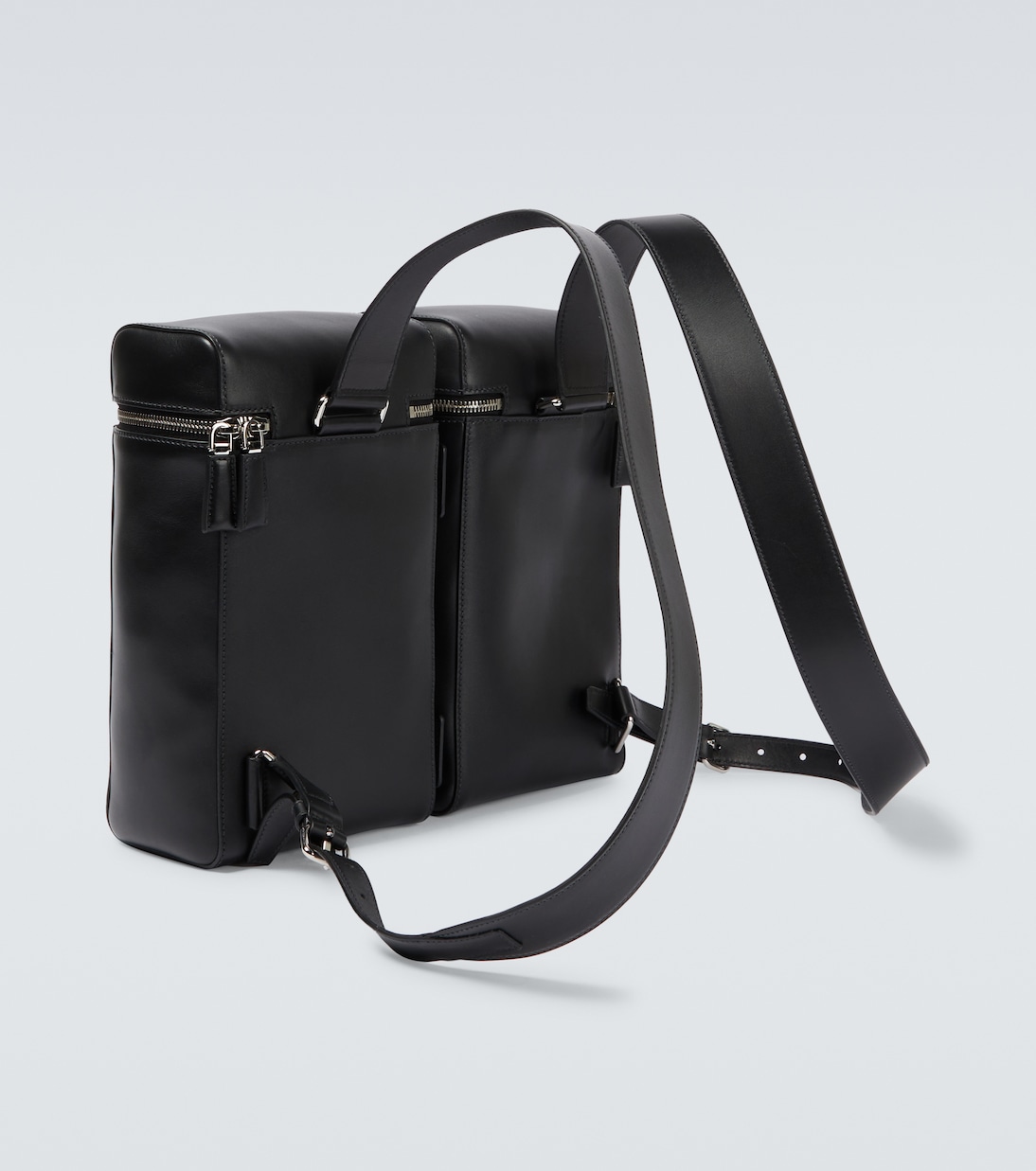 Mochila de piel convertible | Prada