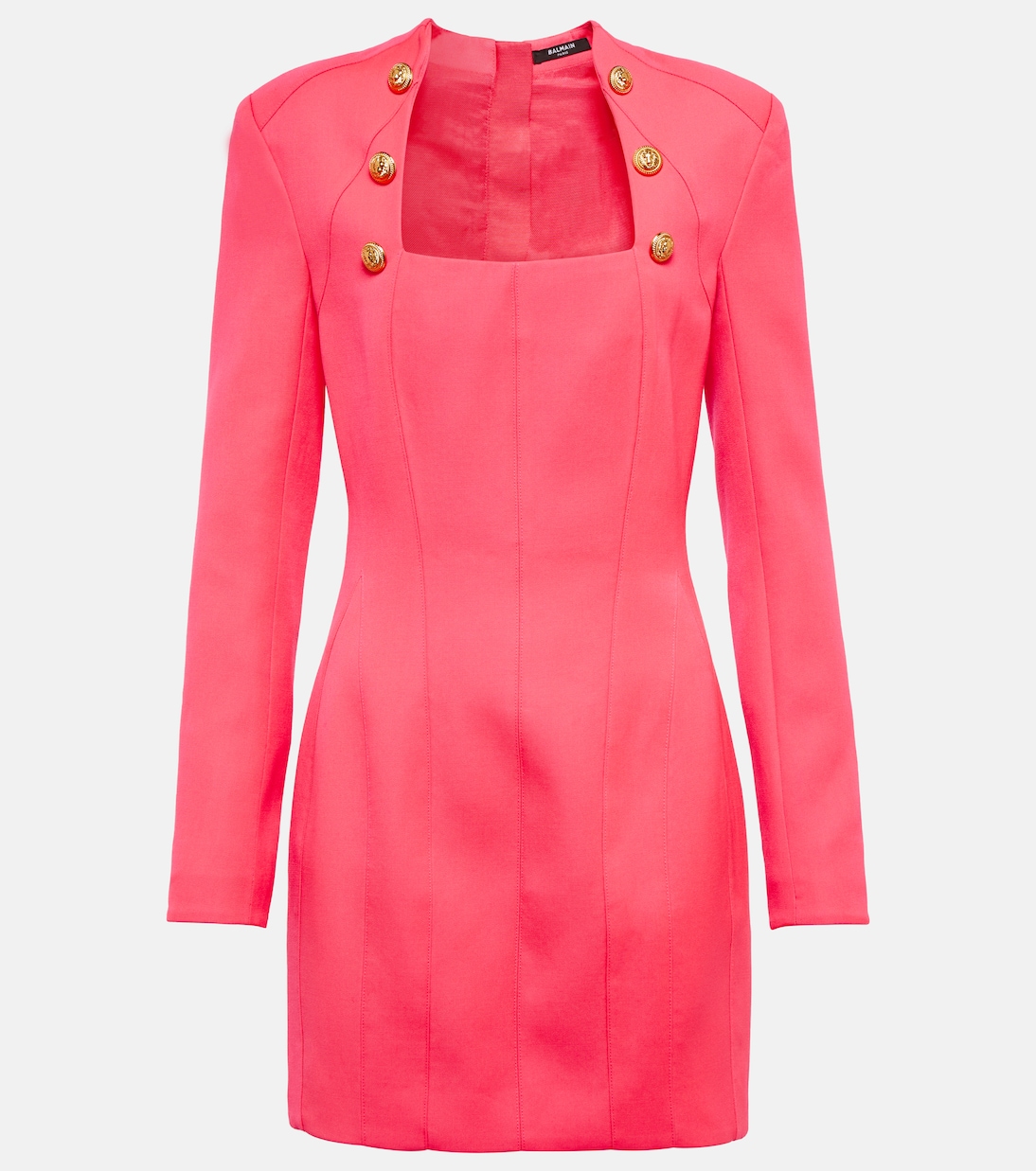 Robe en laine à ornements | Balmain