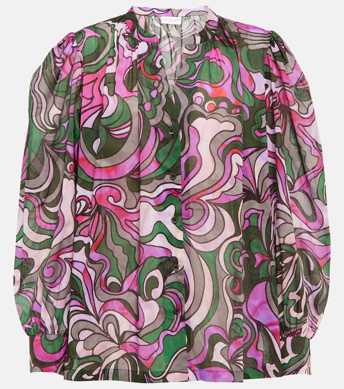 Printed cotton shirt | Dries Van Noten