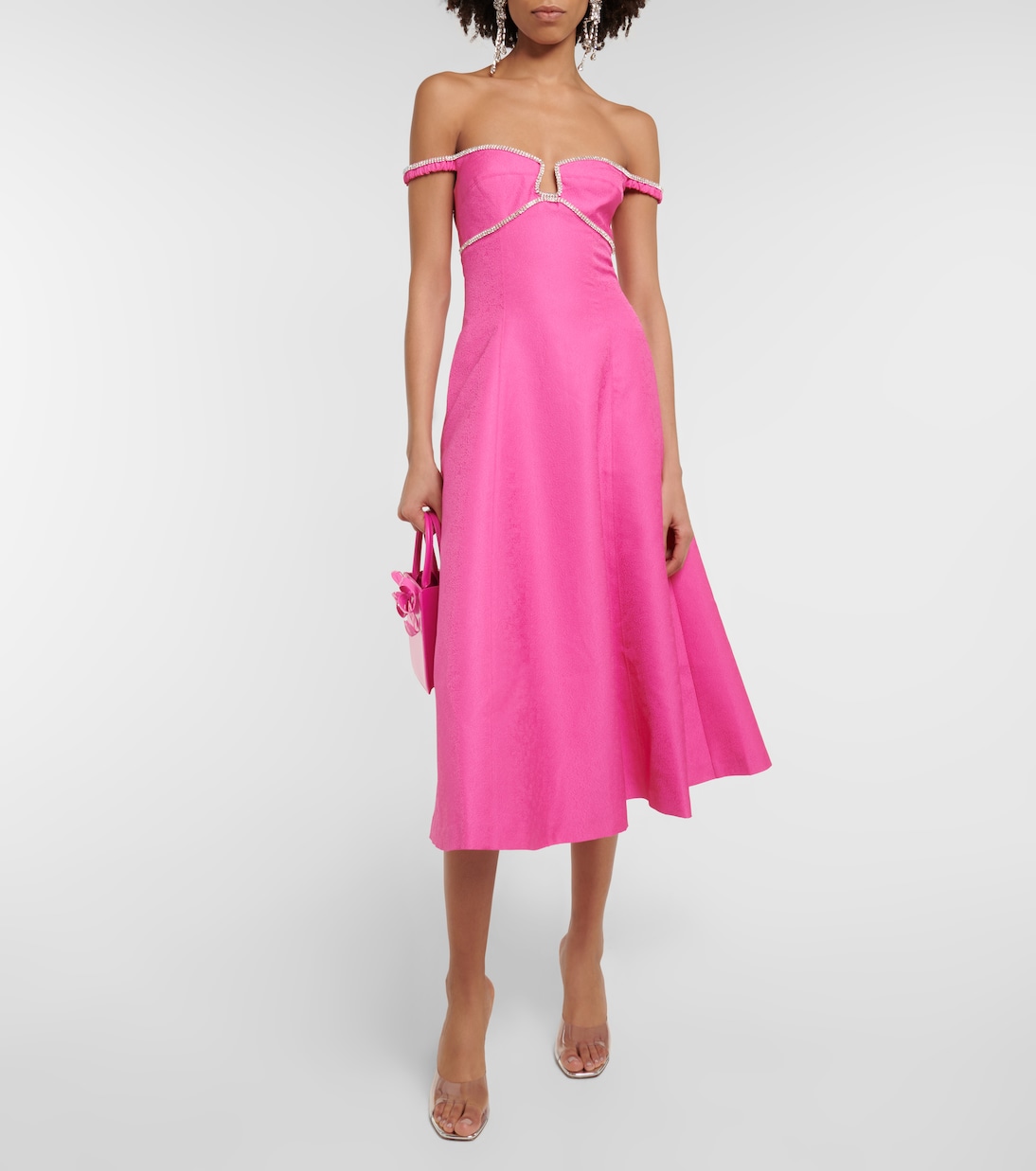 Robe midi à ornements | Self-Portrait