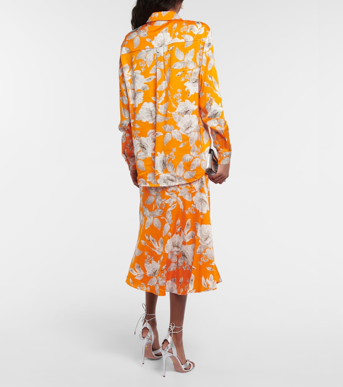 Bedruckte Bluse Lillia aus Satin | Erdem