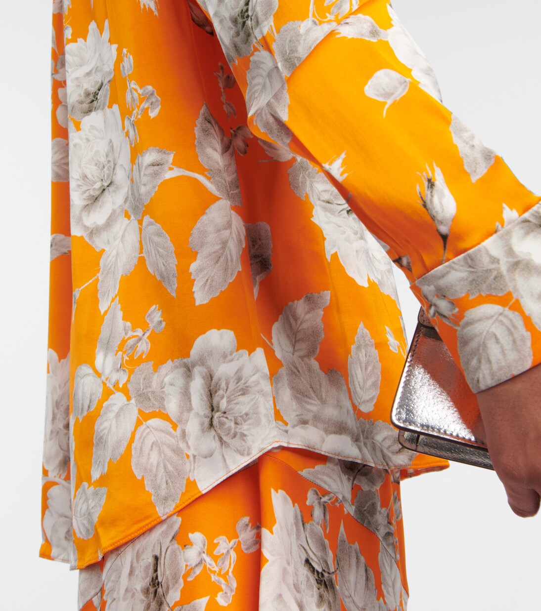 Bedruckte Bluse Lillia aus Satin | Erdem