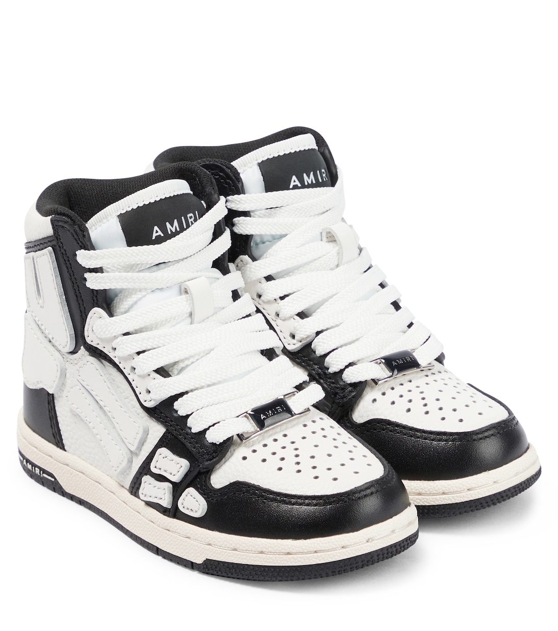 Skeleton leather high-top sneakers | Amiri Kids