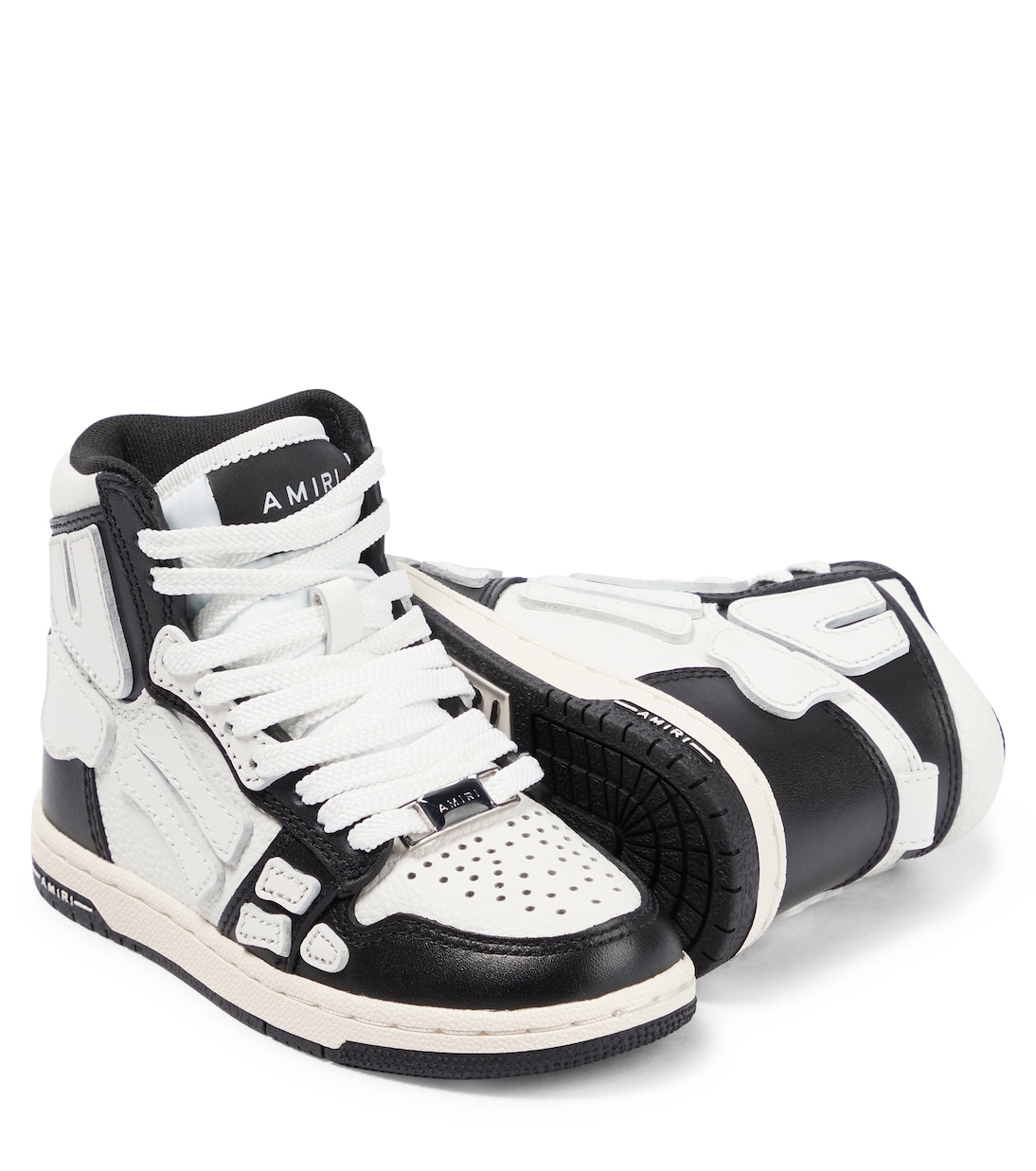 Skeleton leather high-top sneakers | Amiri Kids