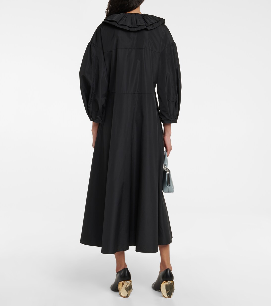 Ruffle-trimmed midi dress | Jil Sander