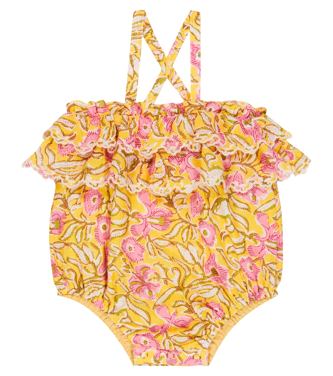 Baby Kumal floral cotton romper | Louise Misha