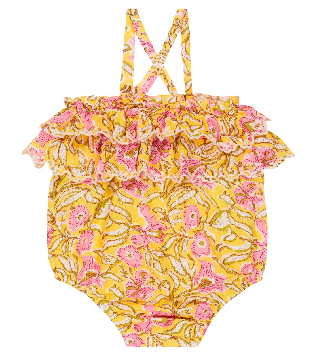 Baby Kumal floral cotton romper | Louise Misha