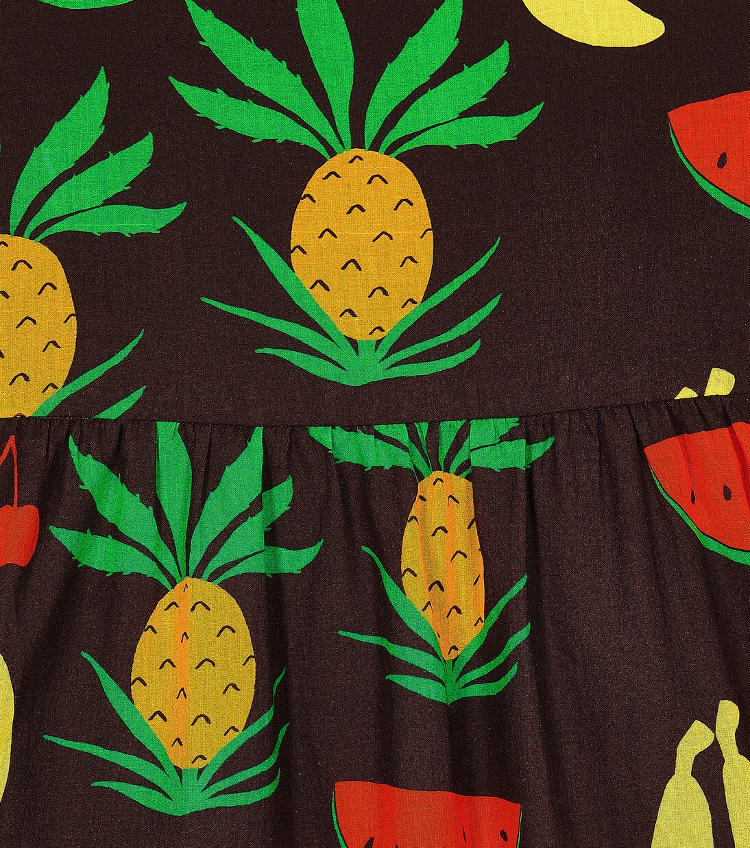 Printed cotton dress | Mini Rodini