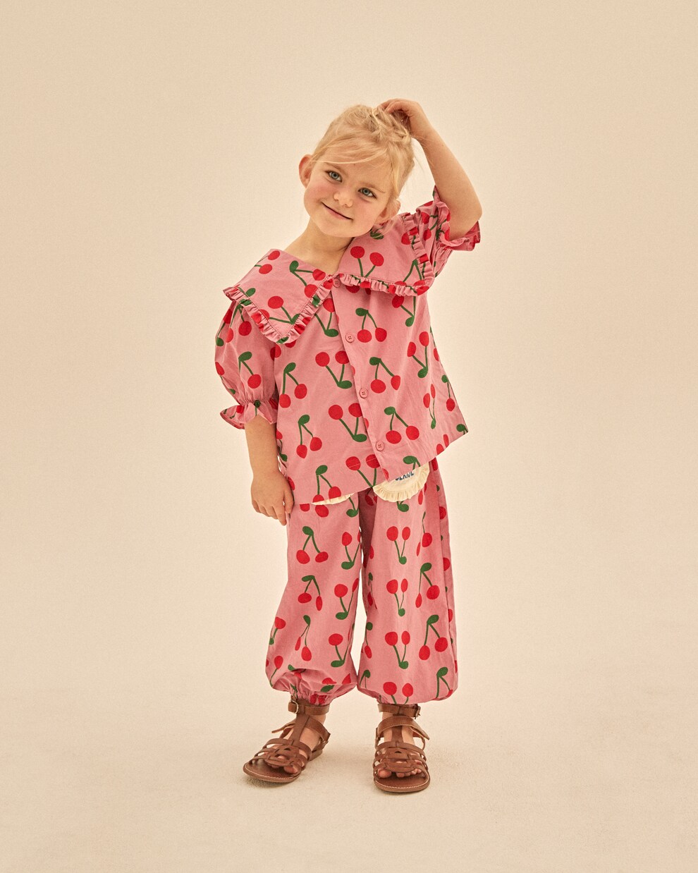 Cerise cotton shirt | Jellymallow