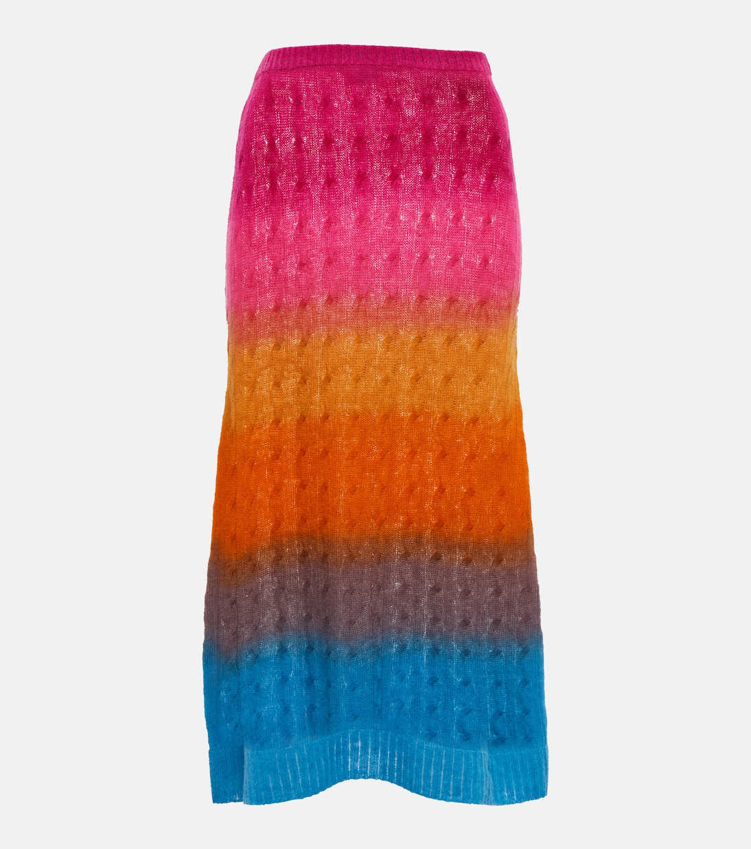 Cable-knit wool midi skirt | Etro
