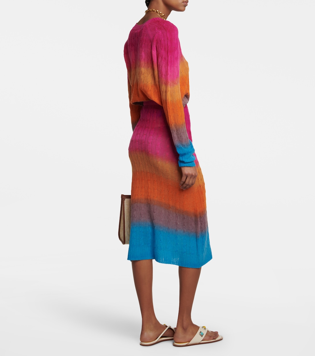 Cable-knit wool midi skirt | Etro