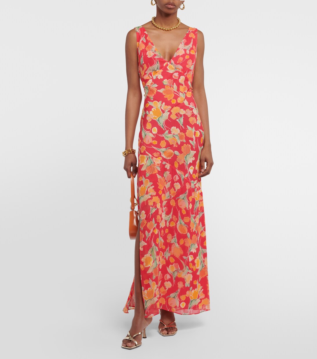 Robe longue Moniq à fleurs | Rixo