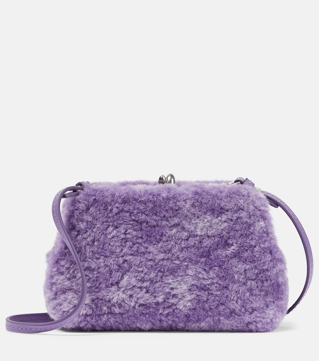 Goji Micro shearling shoulder bag | Jil Sander
