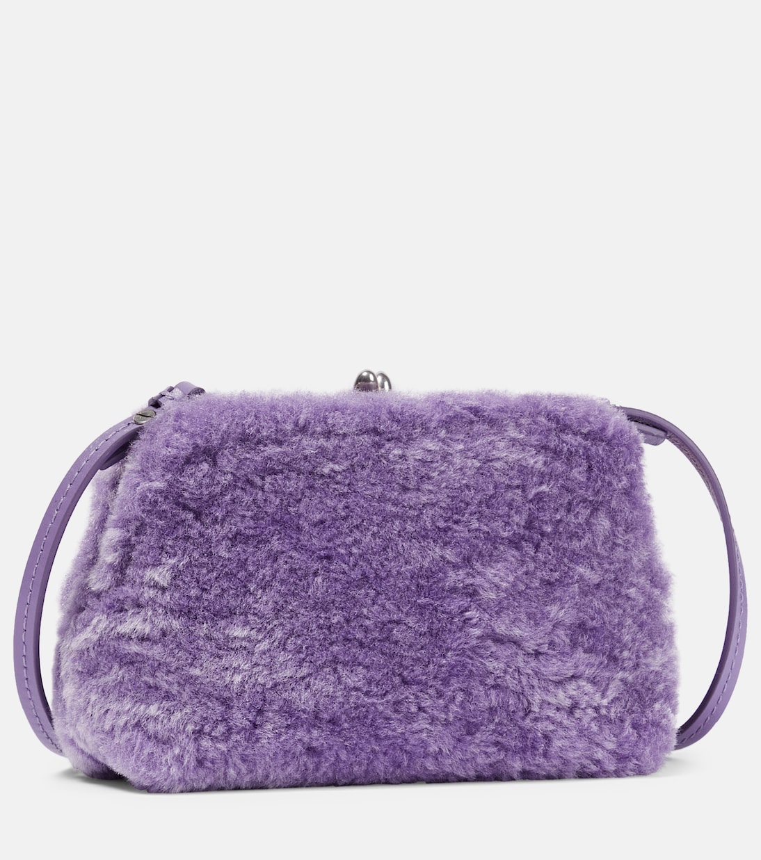Goji Micro shearling shoulder bag | Jil Sander