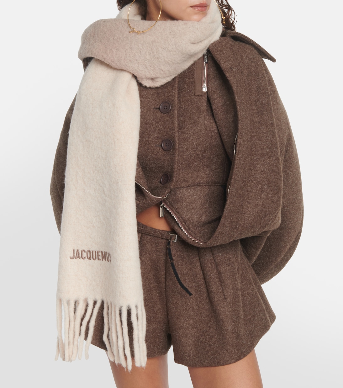 Schal L’écharpe Moisson aus einem Alpakawollgemisch | Jacquemus