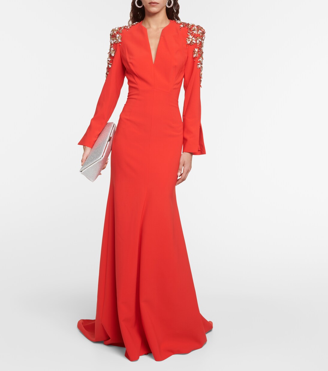 Verzierte Robe Kay aus Crêpe | Jenny Packham