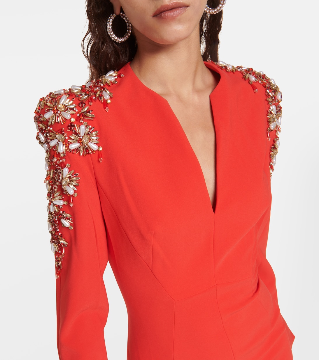 Verzierte Robe Kay aus Crêpe | Jenny Packham