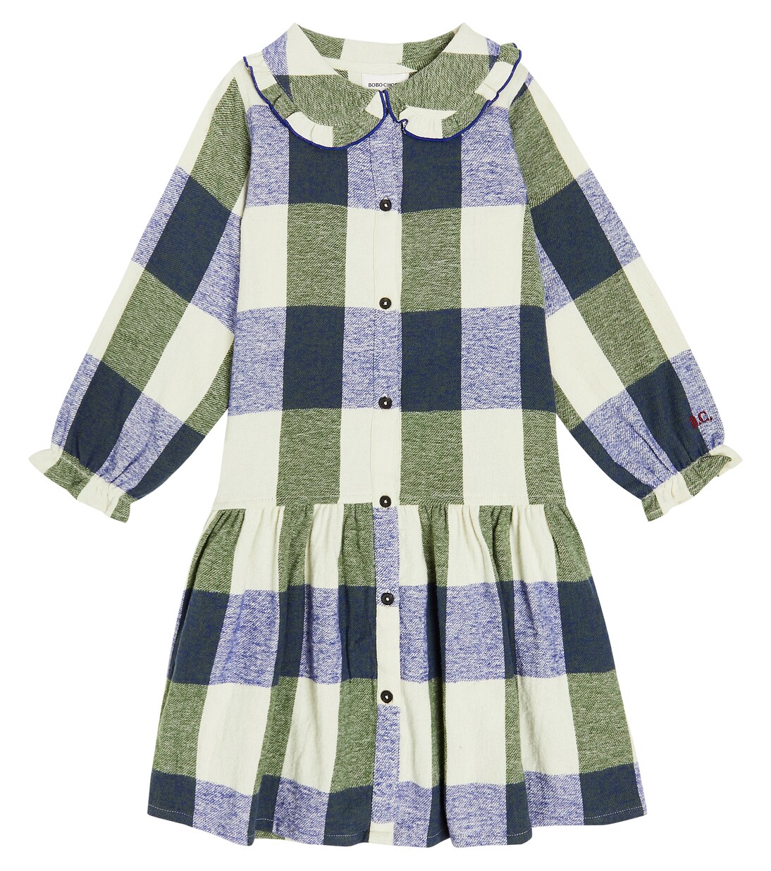 Plaid cotton dress | Bobo Choses
