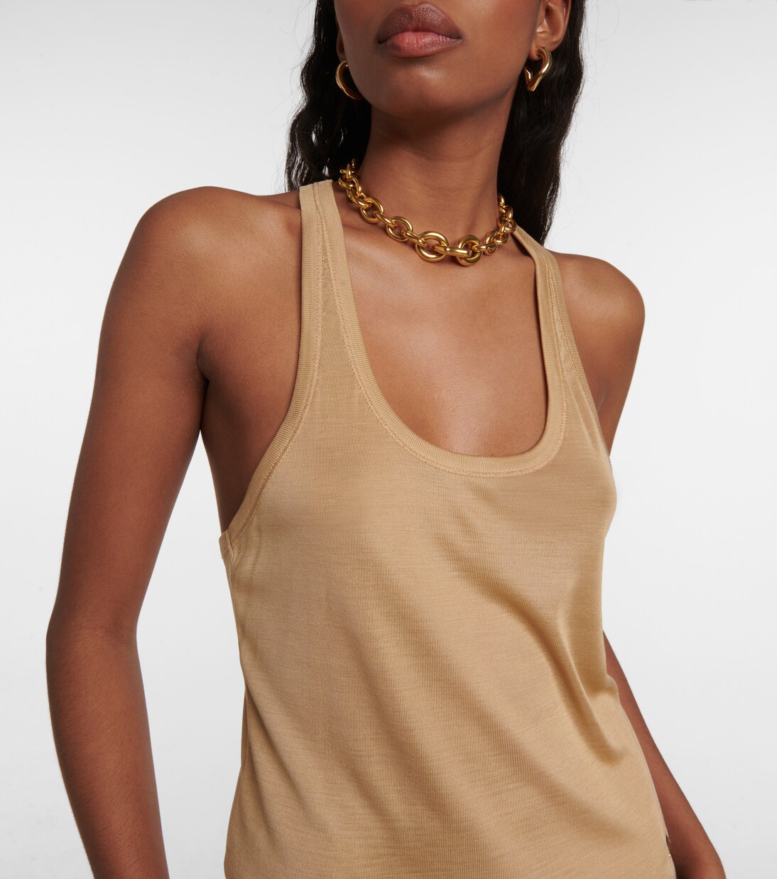 Top Micro-Rib aus Seiden-Jersey | Tom Ford