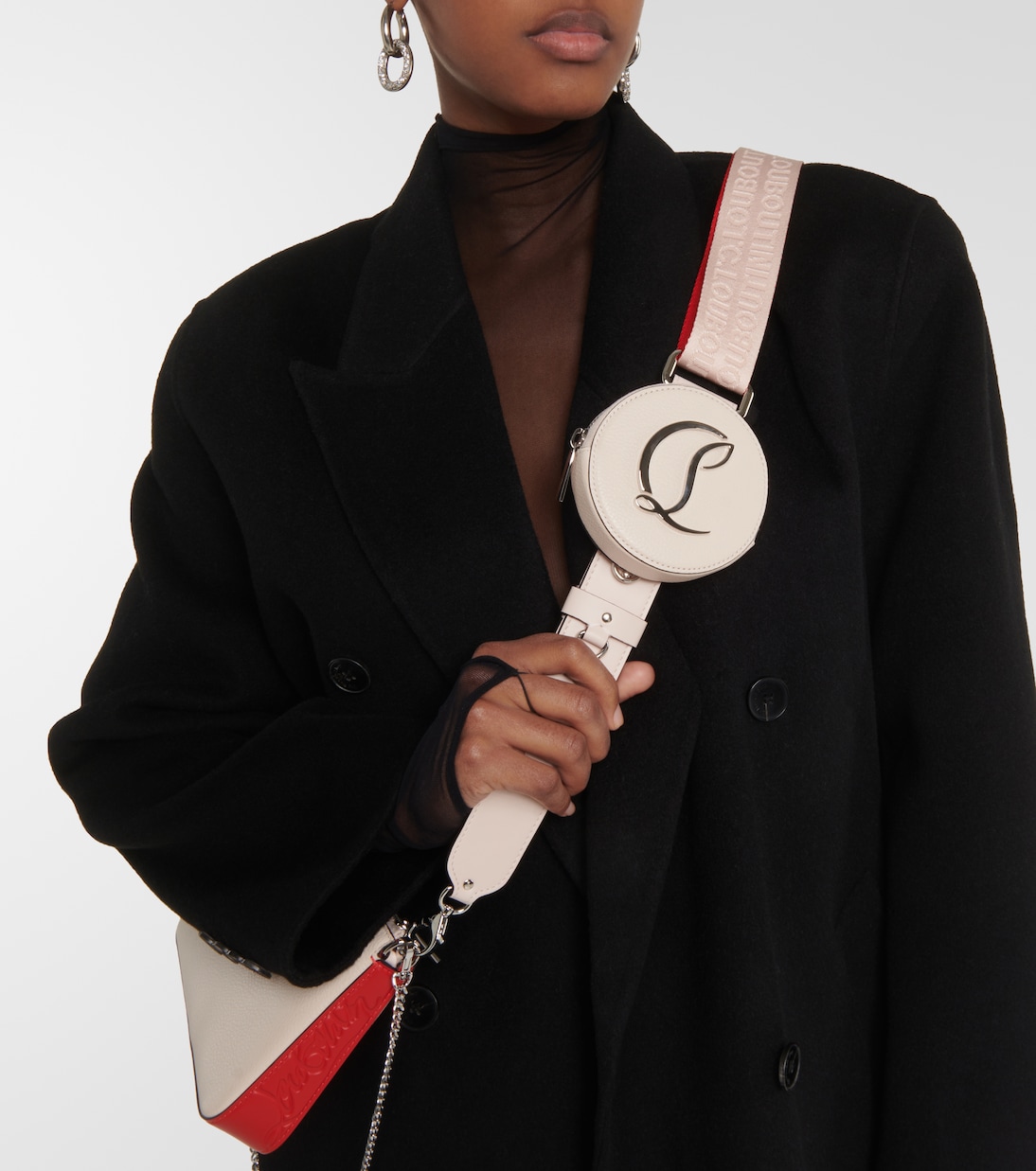 Loubila Hybrid leather crossbody bag | Christian Louboutin