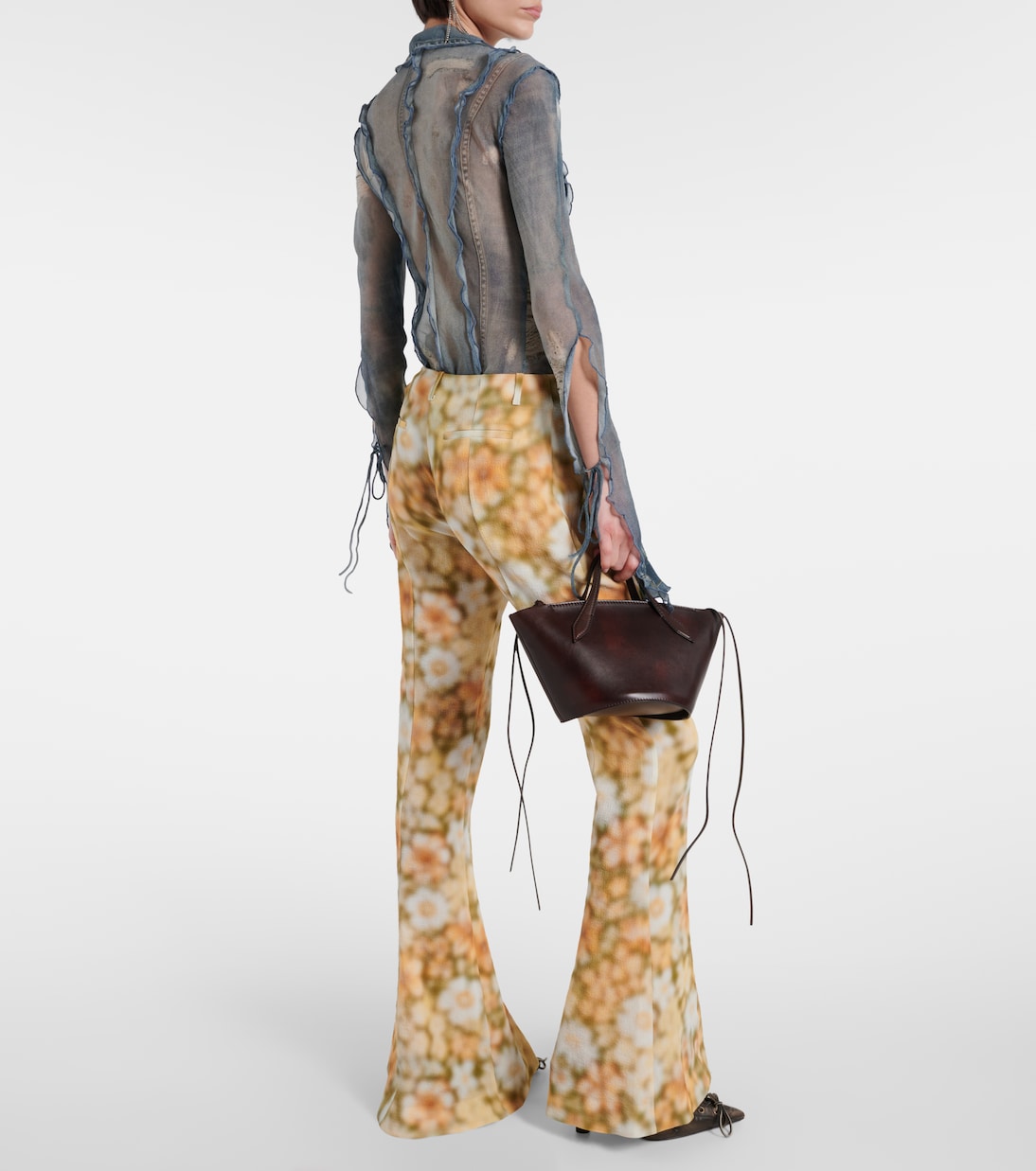 Pantalones flared Pippen florales | Acne Studios