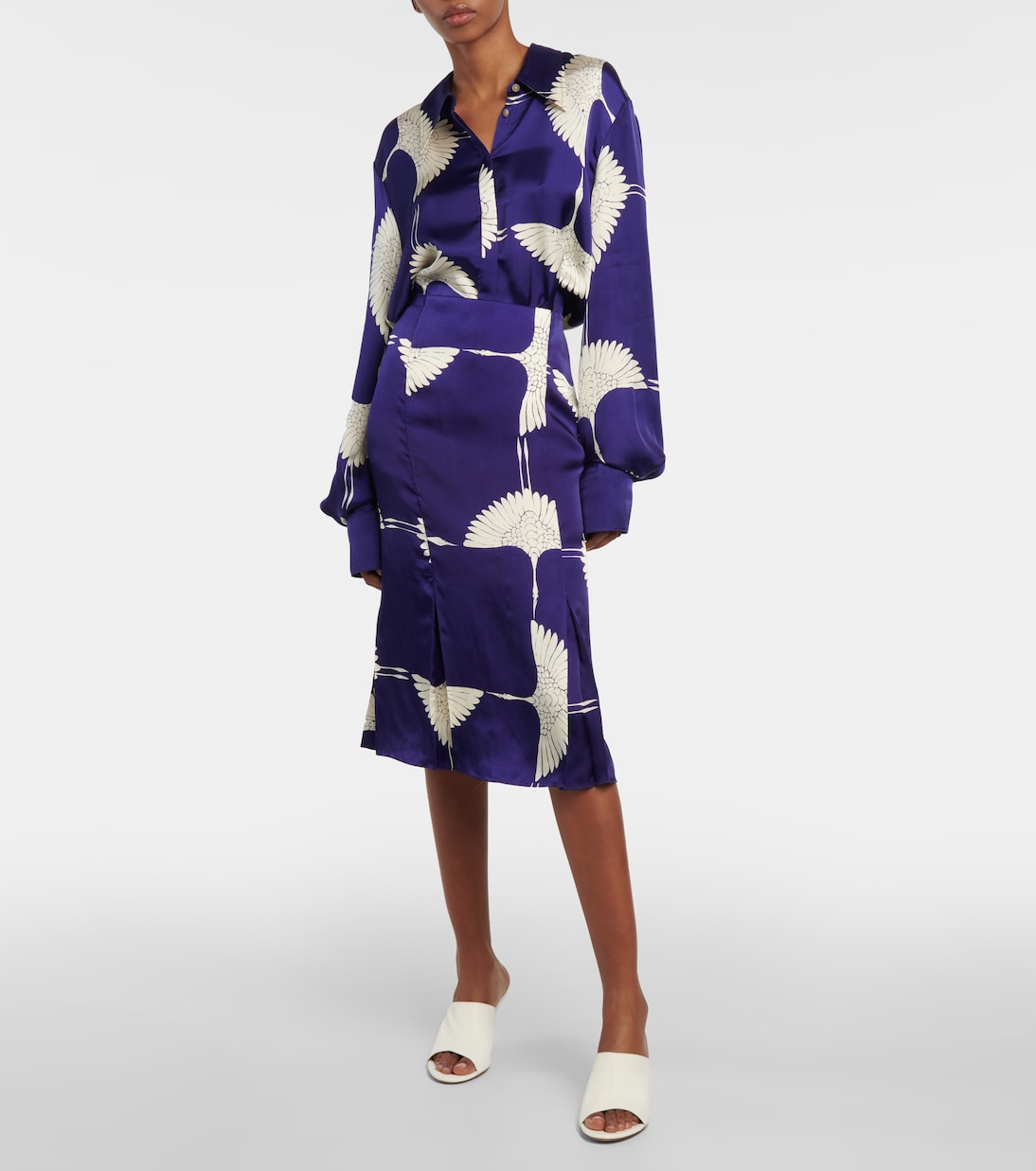 Wedge-Pantoletten Marion aus Leder | Khaite