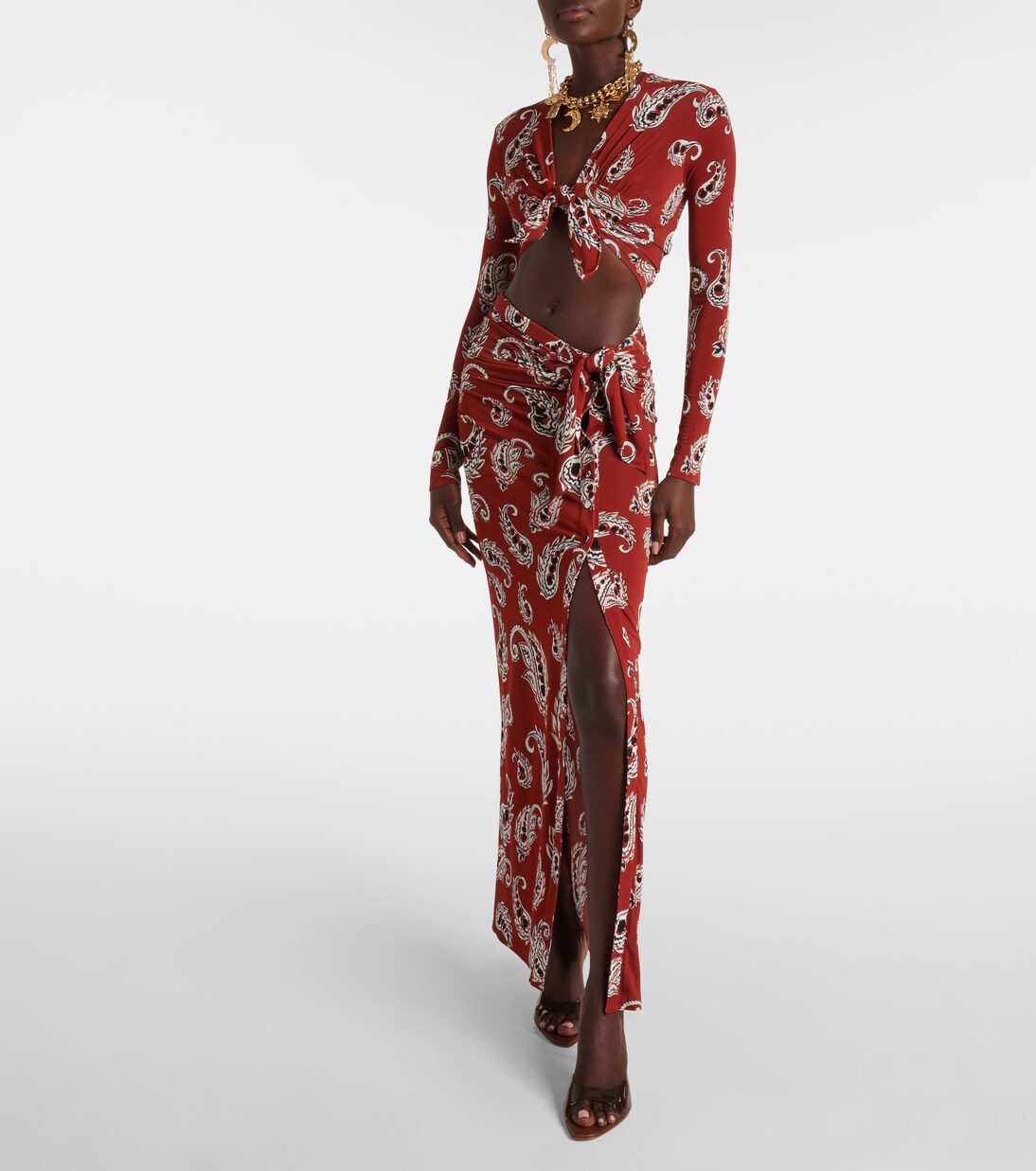 Bedrucktes Cropped-Top | Rabanne