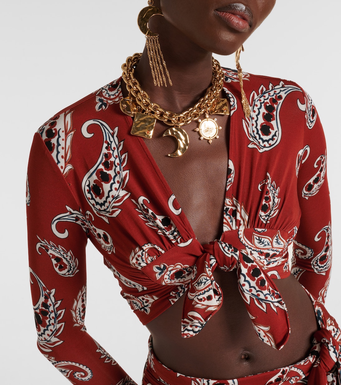 Bedrucktes Cropped-Top | Rabanne