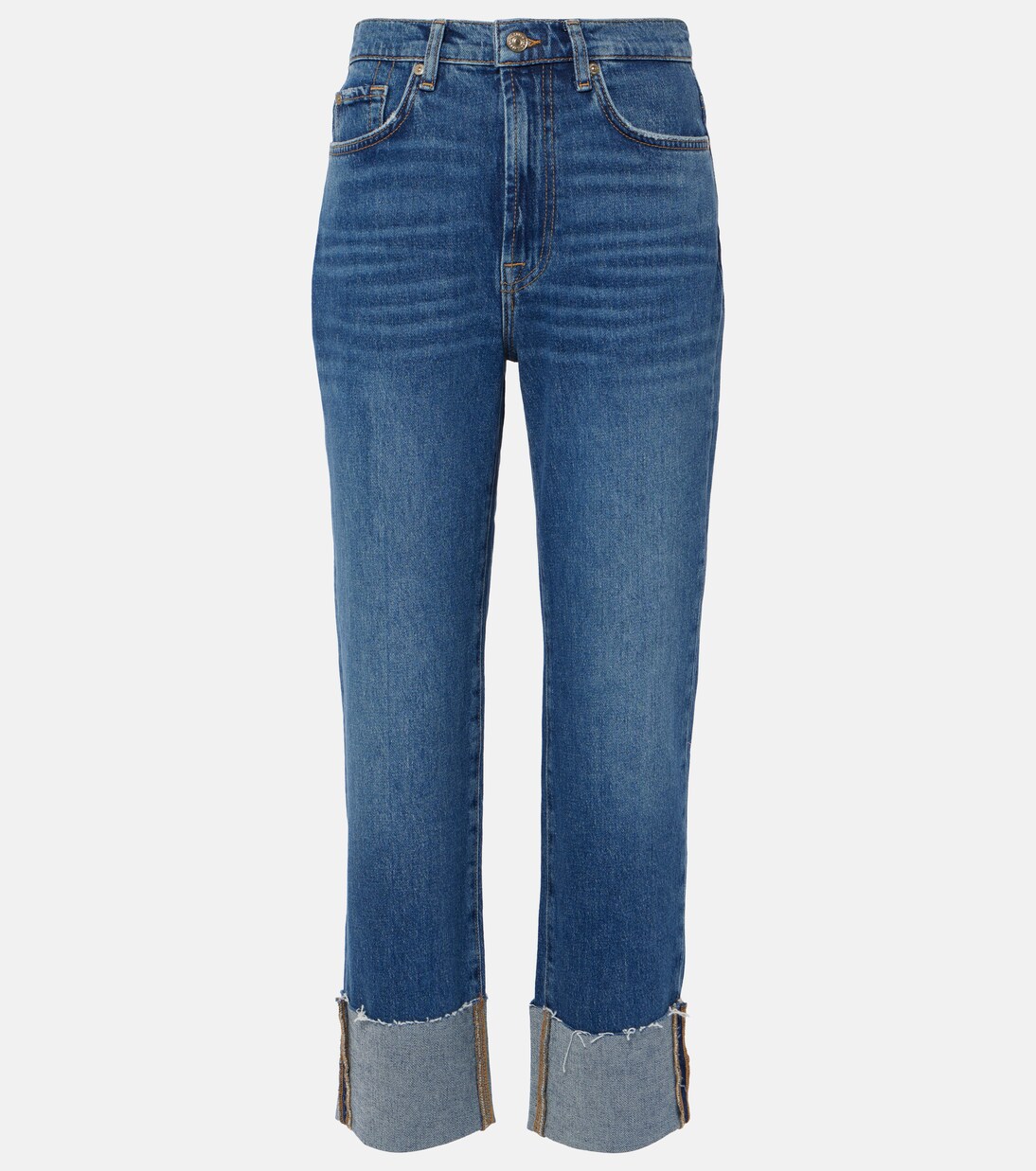 Logan high-rise cropped slim jeans | 7 For All Mankind