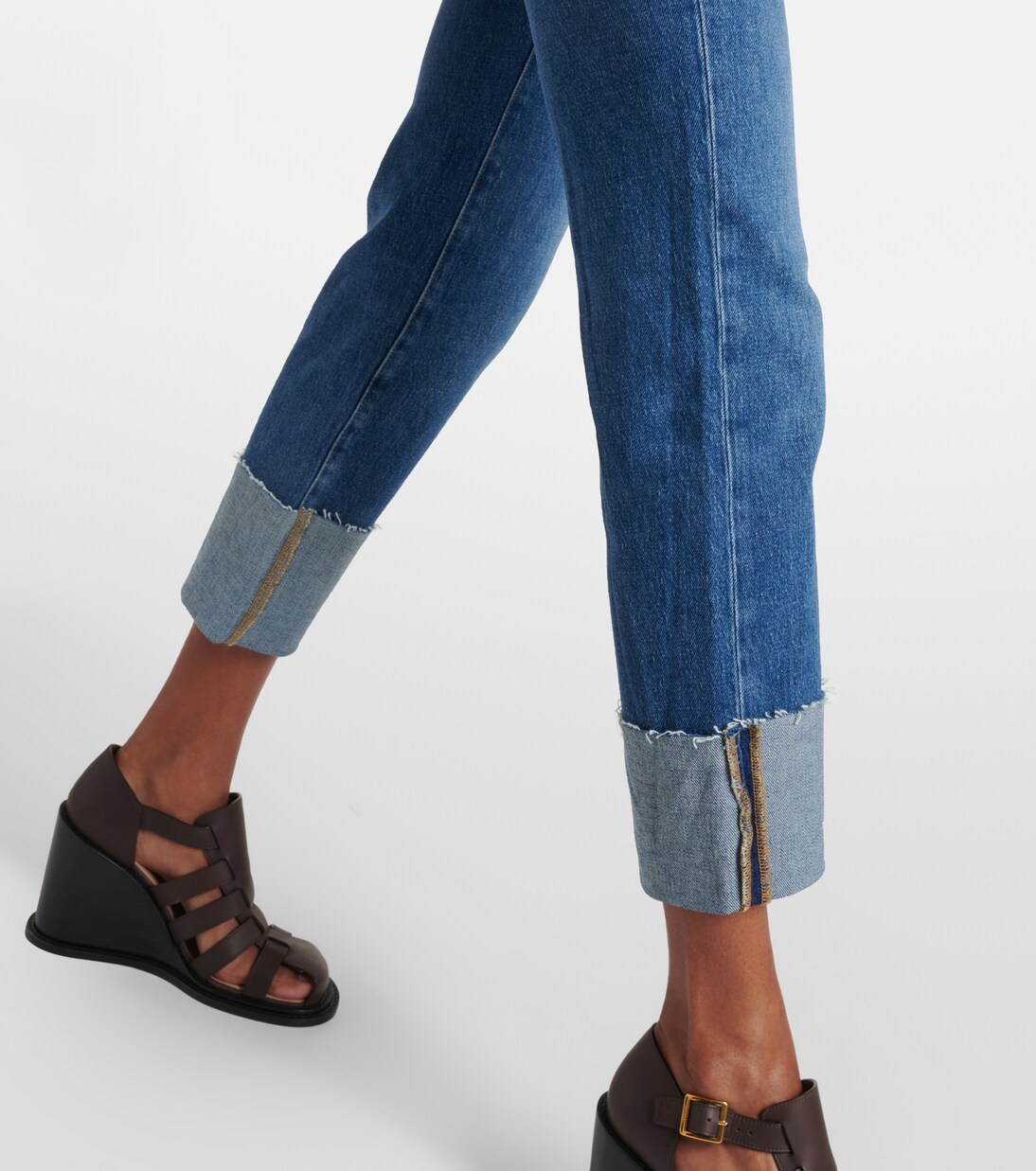 Logan high-rise cropped slim jeans | 7 For All Mankind