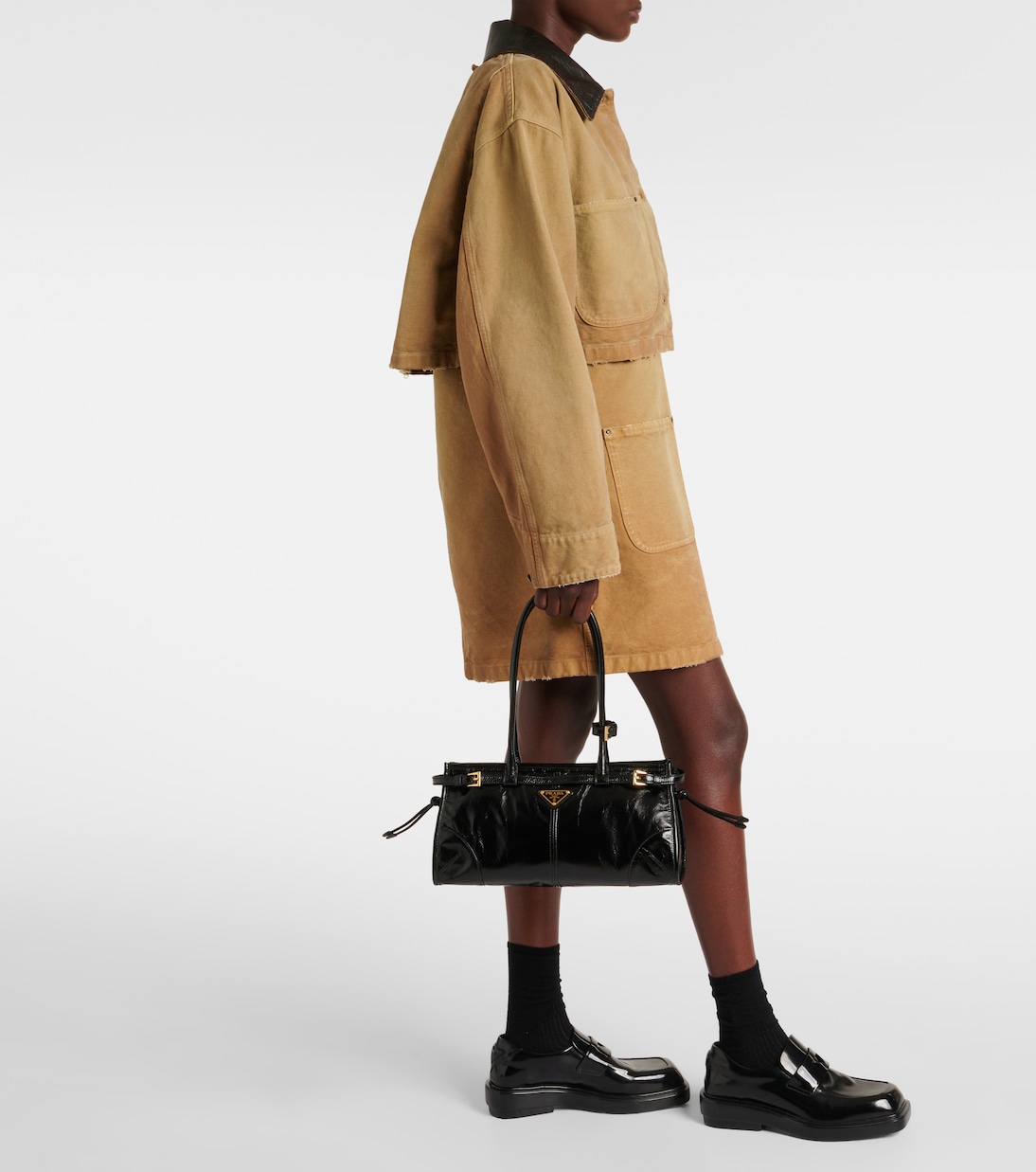 Schultertasche Prada Bonnie Medium aus Leder | Prada