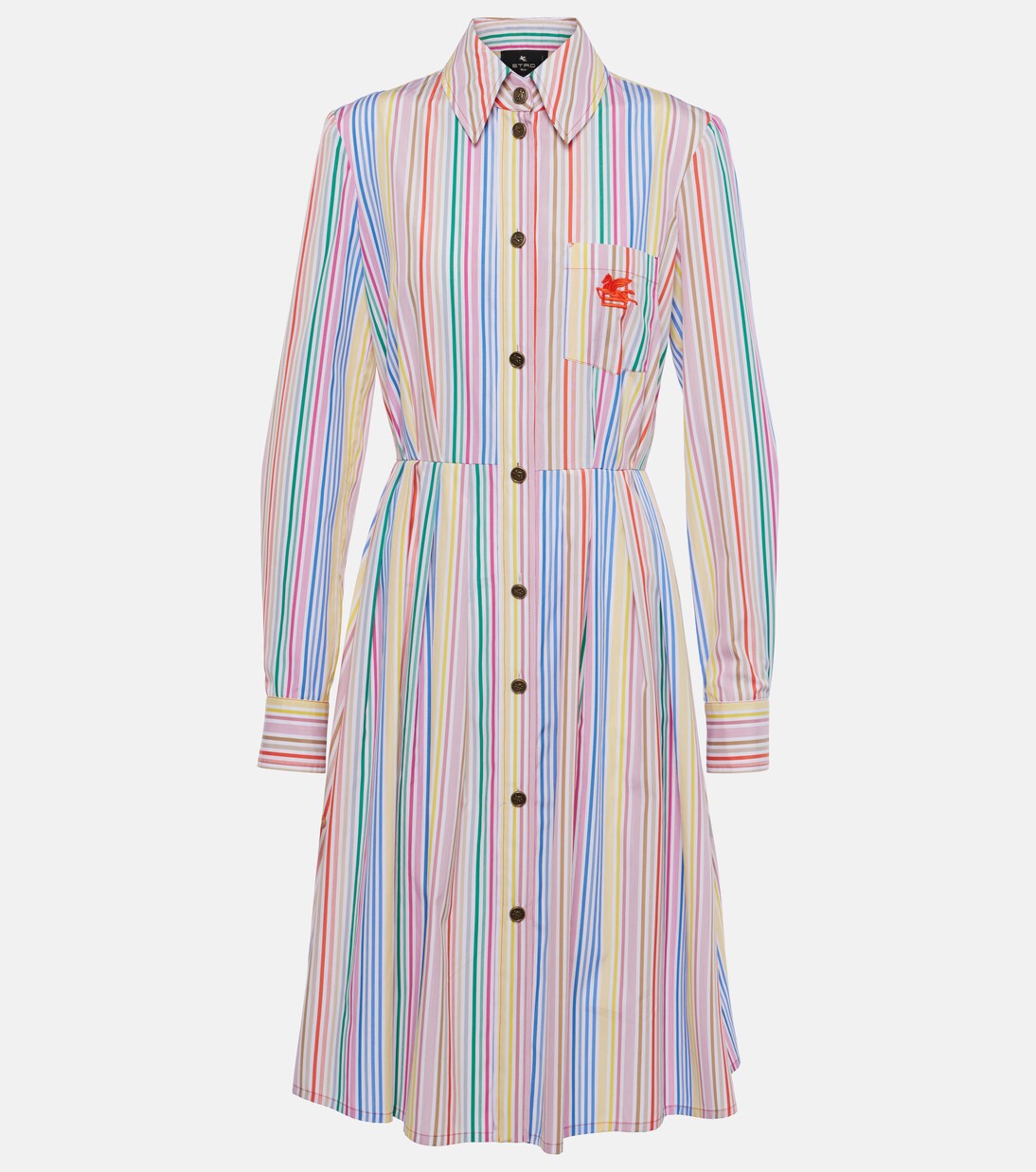 Robe chemise rayée en coton | Etro