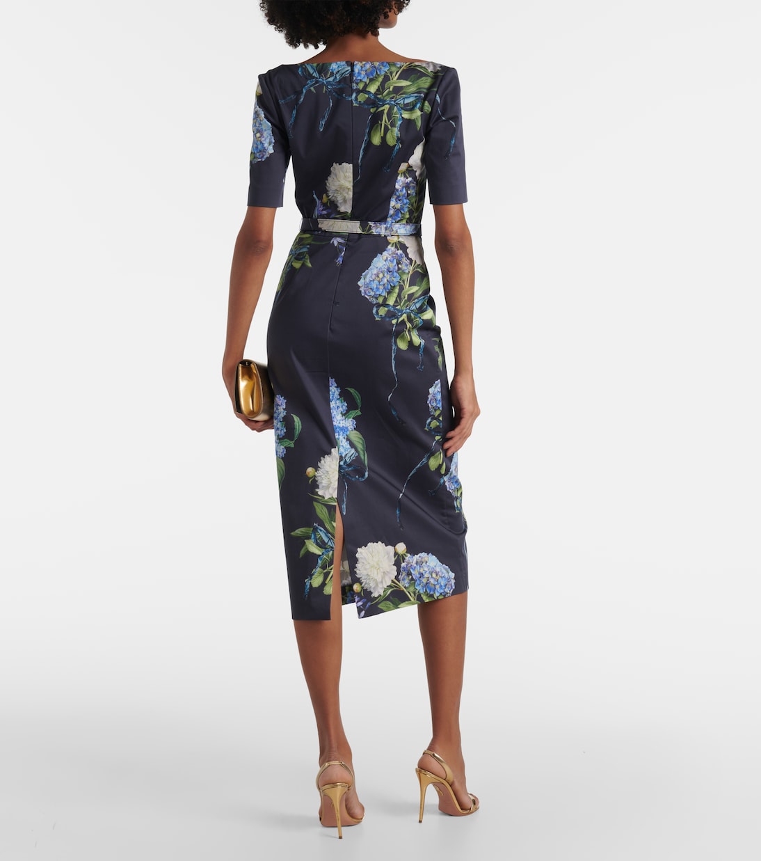 Midikleid aus Popeline | Monique Lhuillier