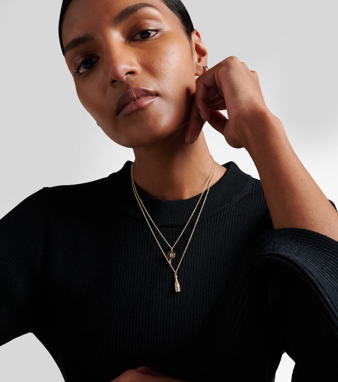 Pickleball 14kt gold pendant necklace with diamonds | Sydney Evan