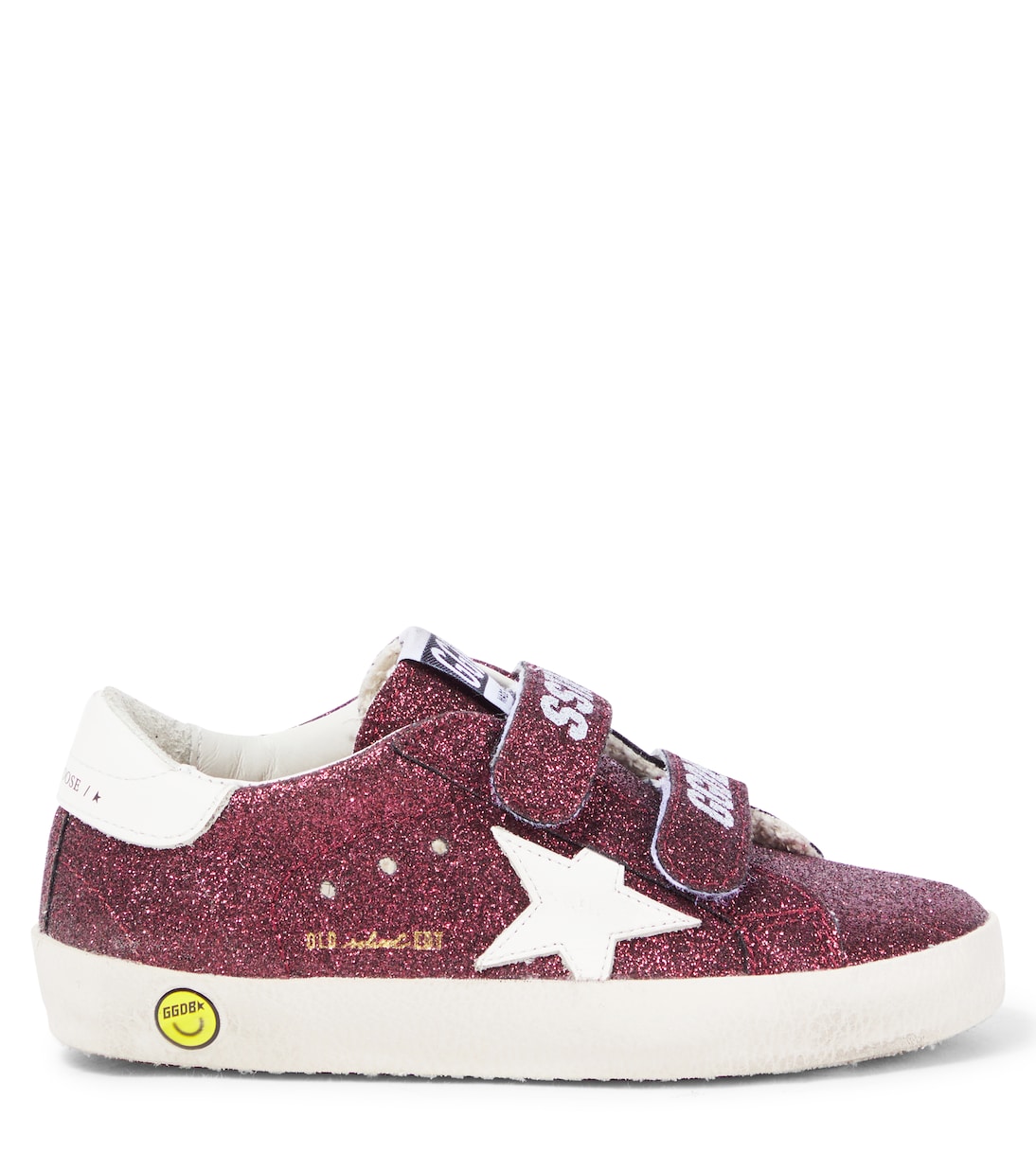 Old School glitter leather sneakers | Golden Goose Kids