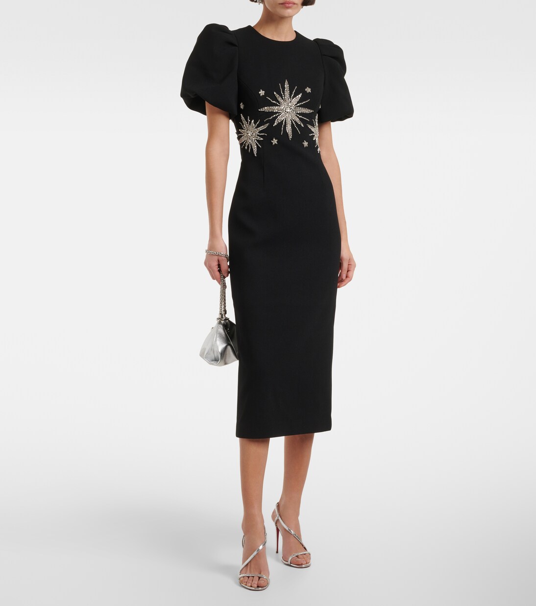 Robe midi Estella à ornements | Rebecca Vallance