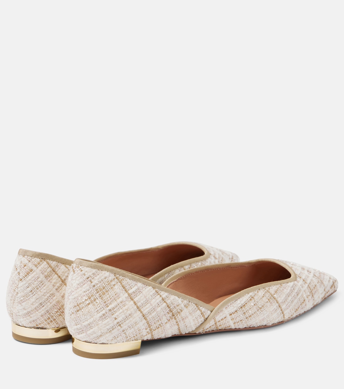 Maia花呢芭蕾舞平底鞋 | Aquazzura