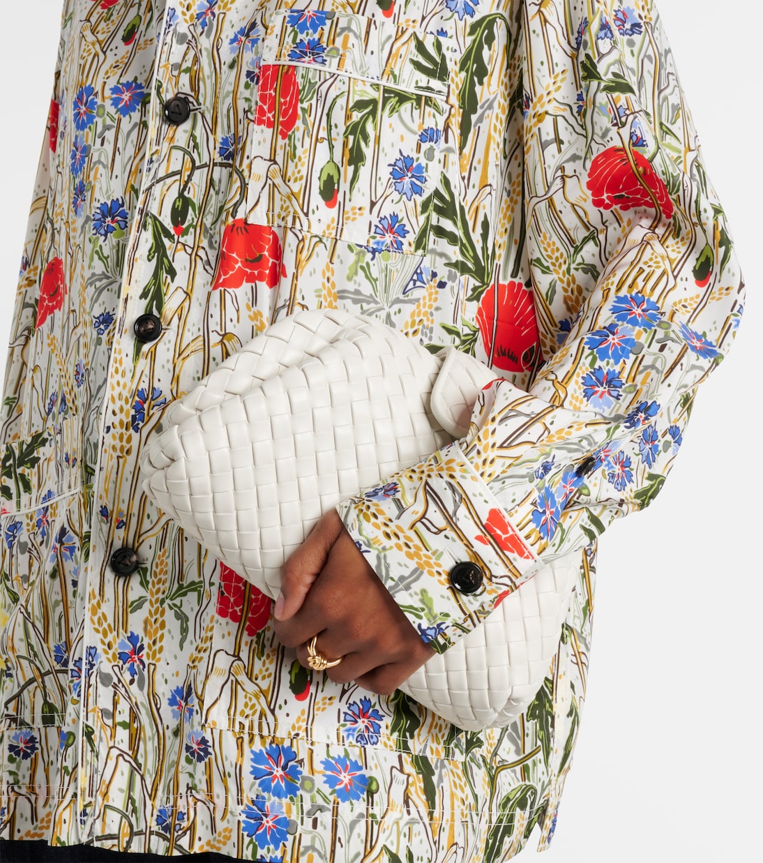 Lauren 1980 Intrecciato Small leather clutch | Bottega Veneta