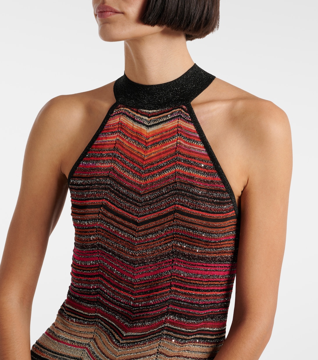 Zig Zag metallic minidress | Missoni