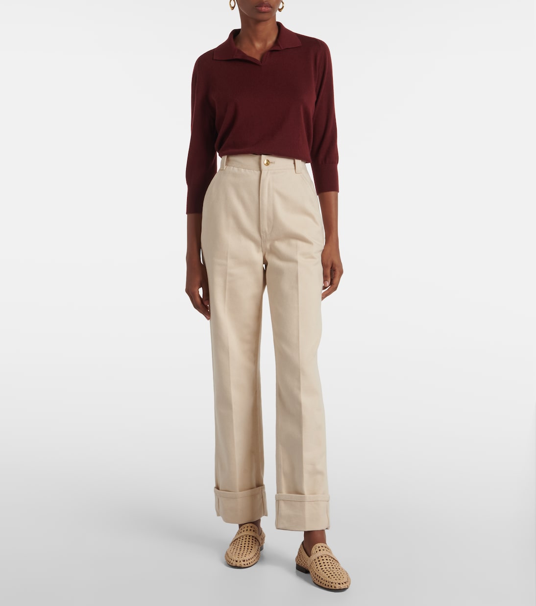 High-Rise Straight Jeans Garey | Loro Piana