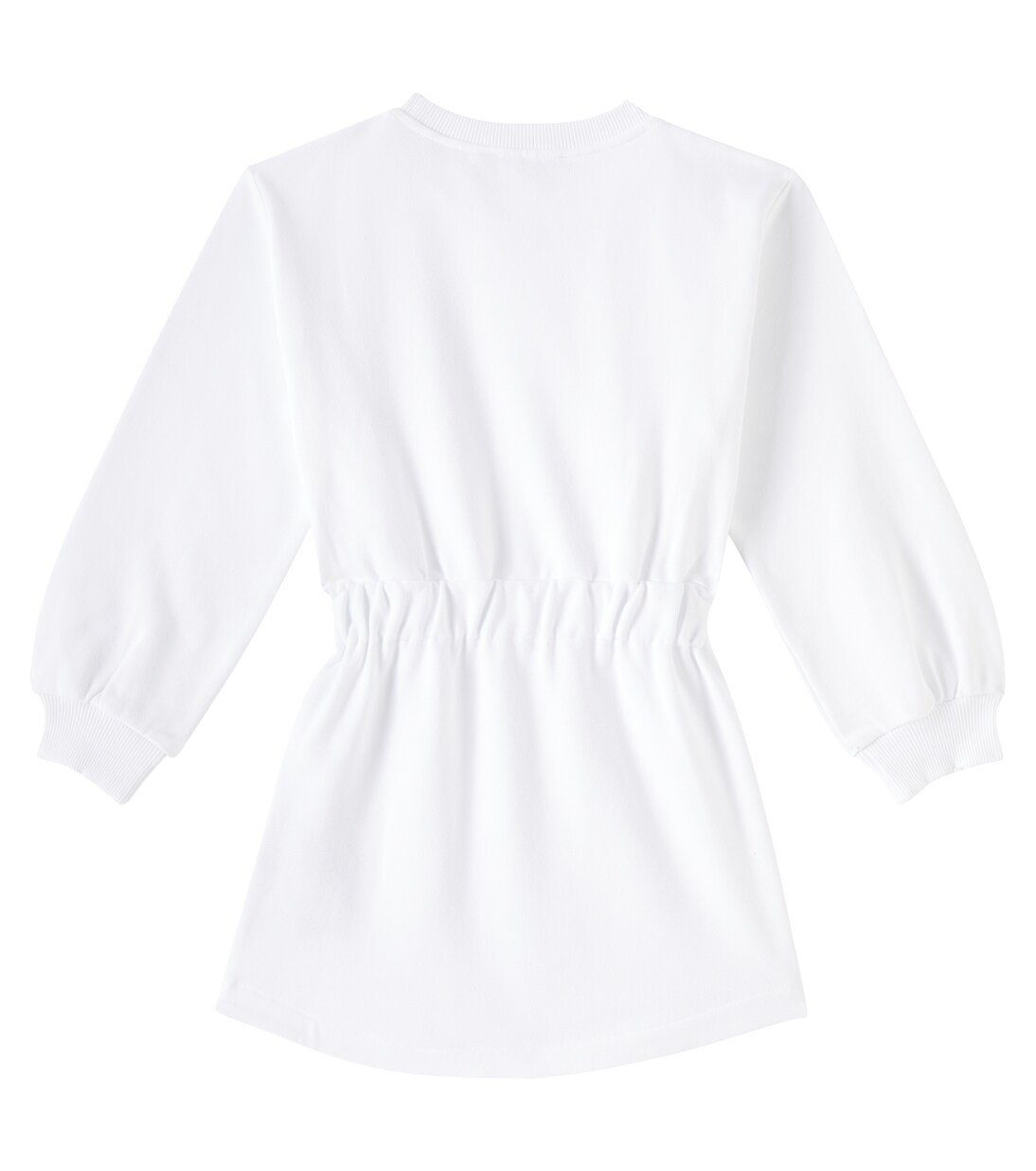 Logo cotton jersey sweatshirt dress | Balmain Kids