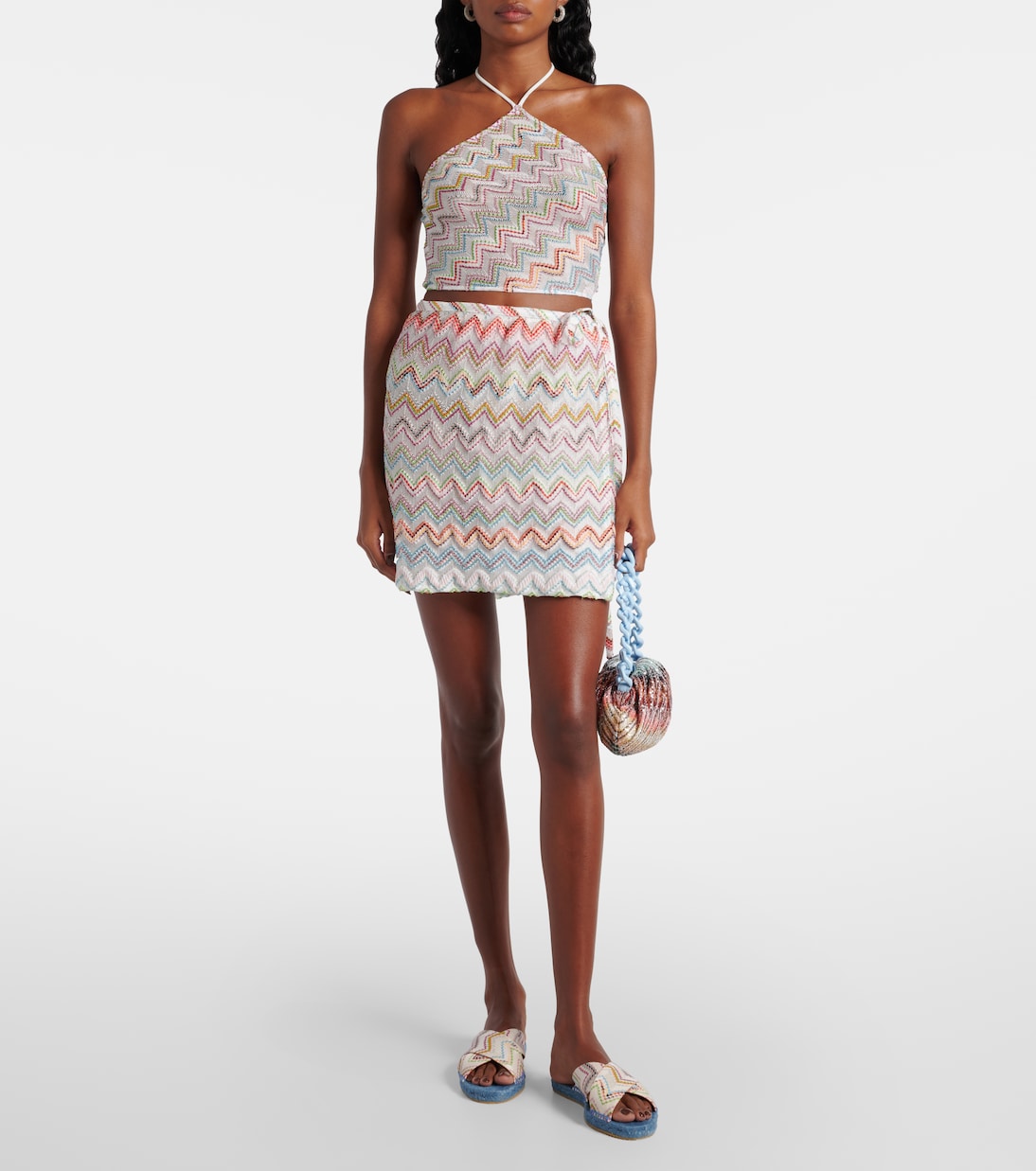 Espadrilles-Sandalen Harlow aus Häkelstrick | Missoni