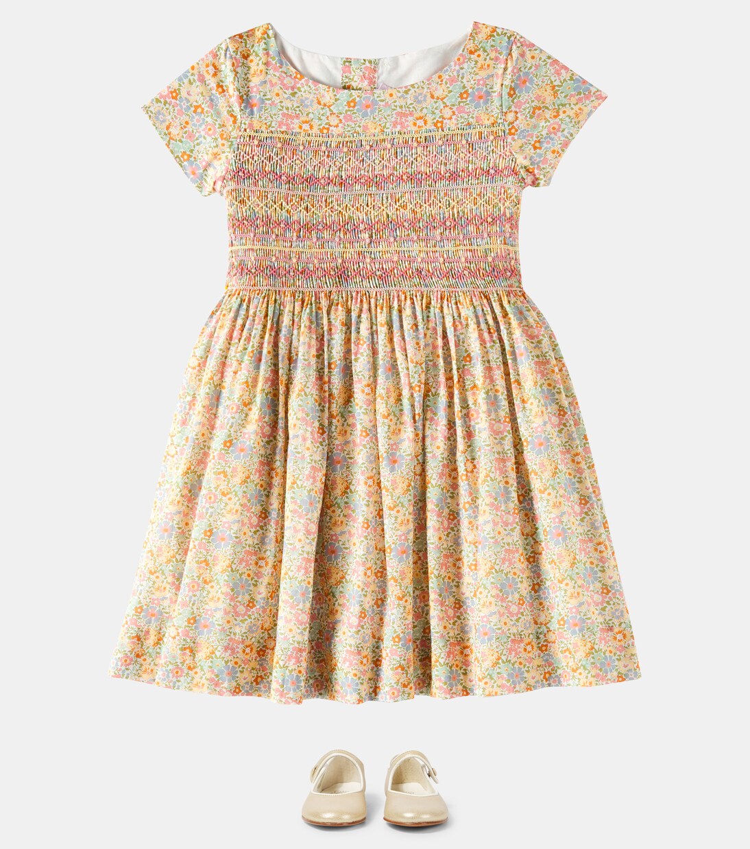 Duchesse cotton dress | Bonpoint